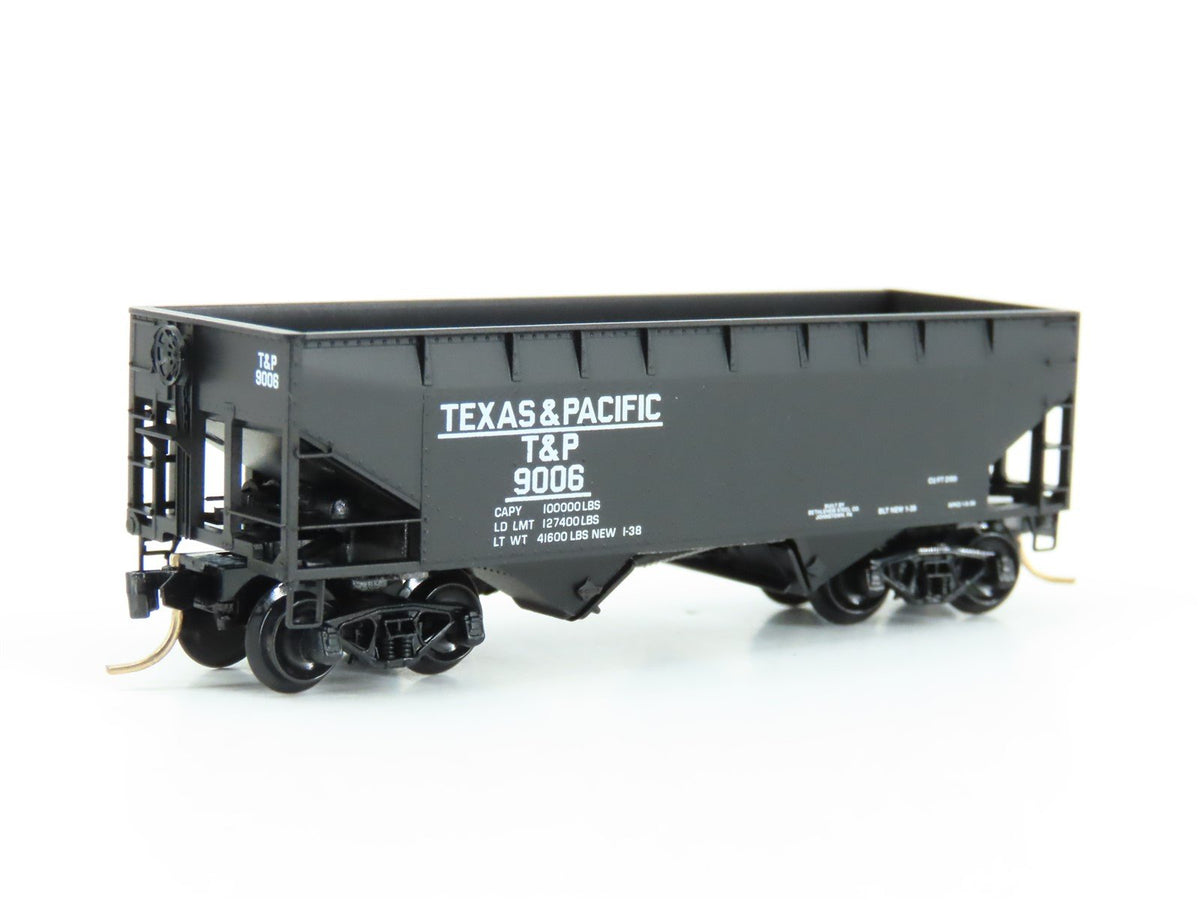 N Scale Micro-Trains MTL 55120 T&amp;P Texas &amp; Pacific 2-Bay Open Hopper #9006