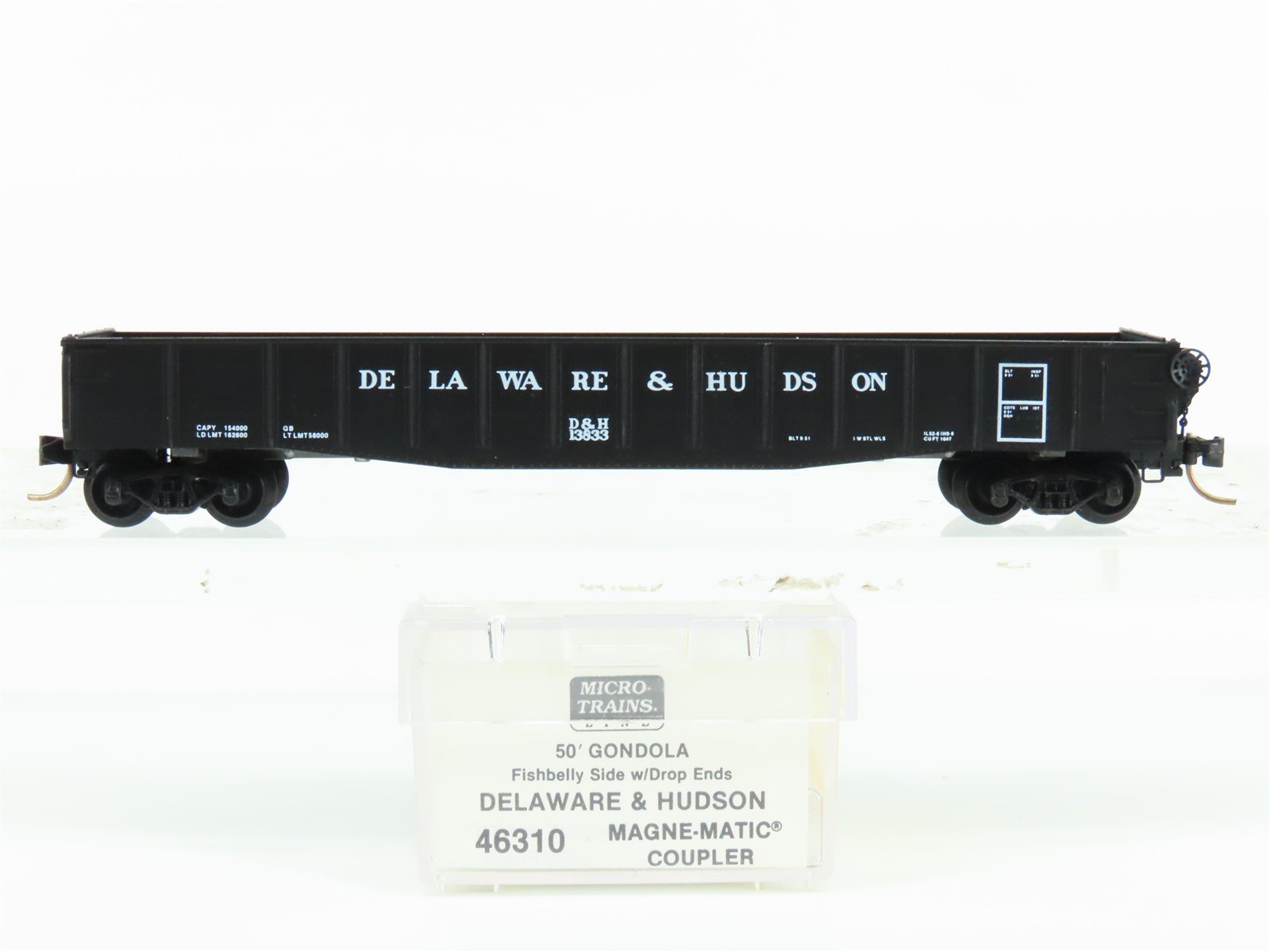 N Scale Micro-Trains MTL 46310 D&H Delaware & Hudson 50' Open Gondola #13833