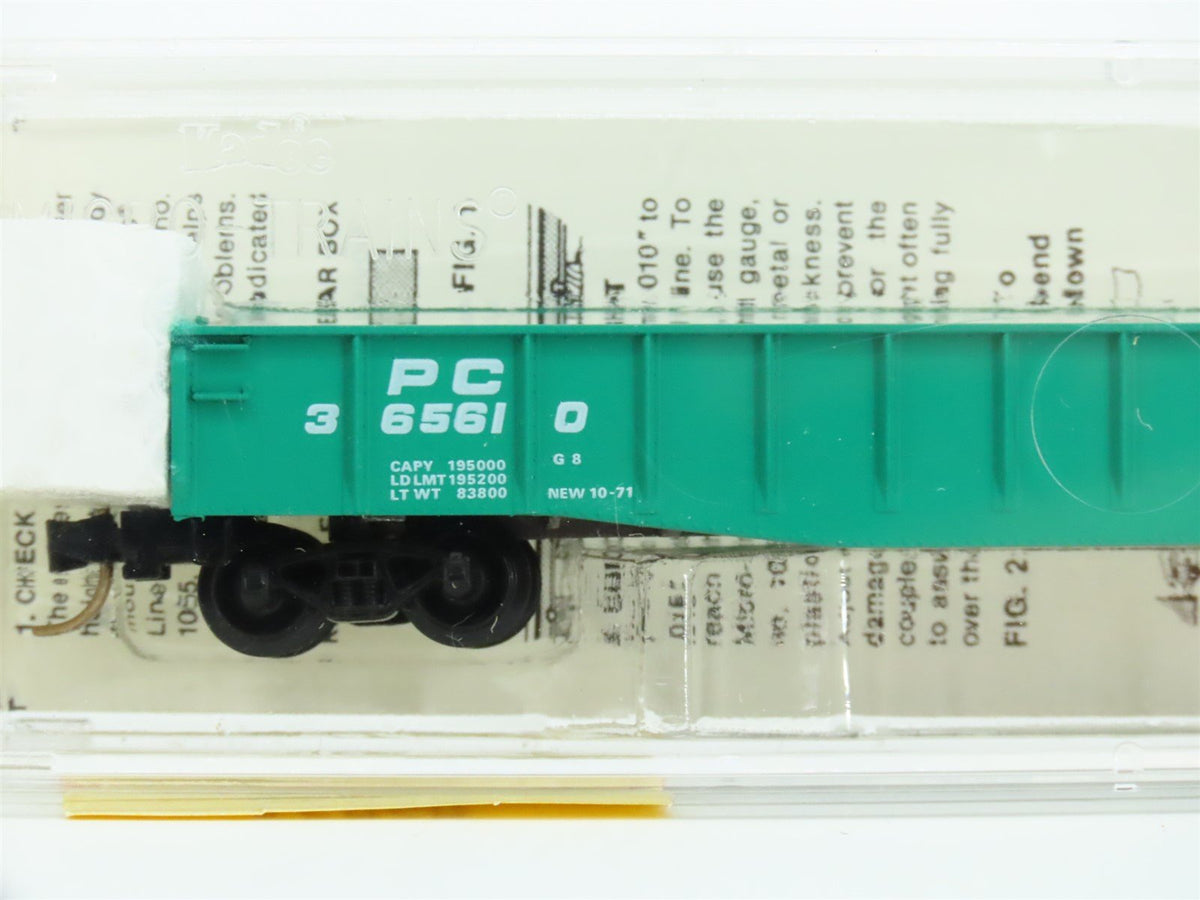 N Scale Micro-Trains MTL 46060 PC Penn Central Railroad 50&#39; Open Gondola #365610