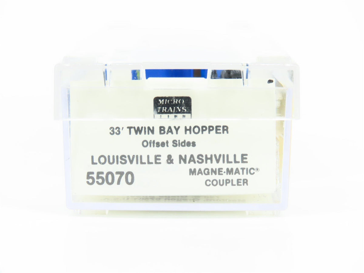 N Scale Micro-Trains MTL 55070 L&amp;N Louisville &amp; Nashville 2-Bay Hopper #60026