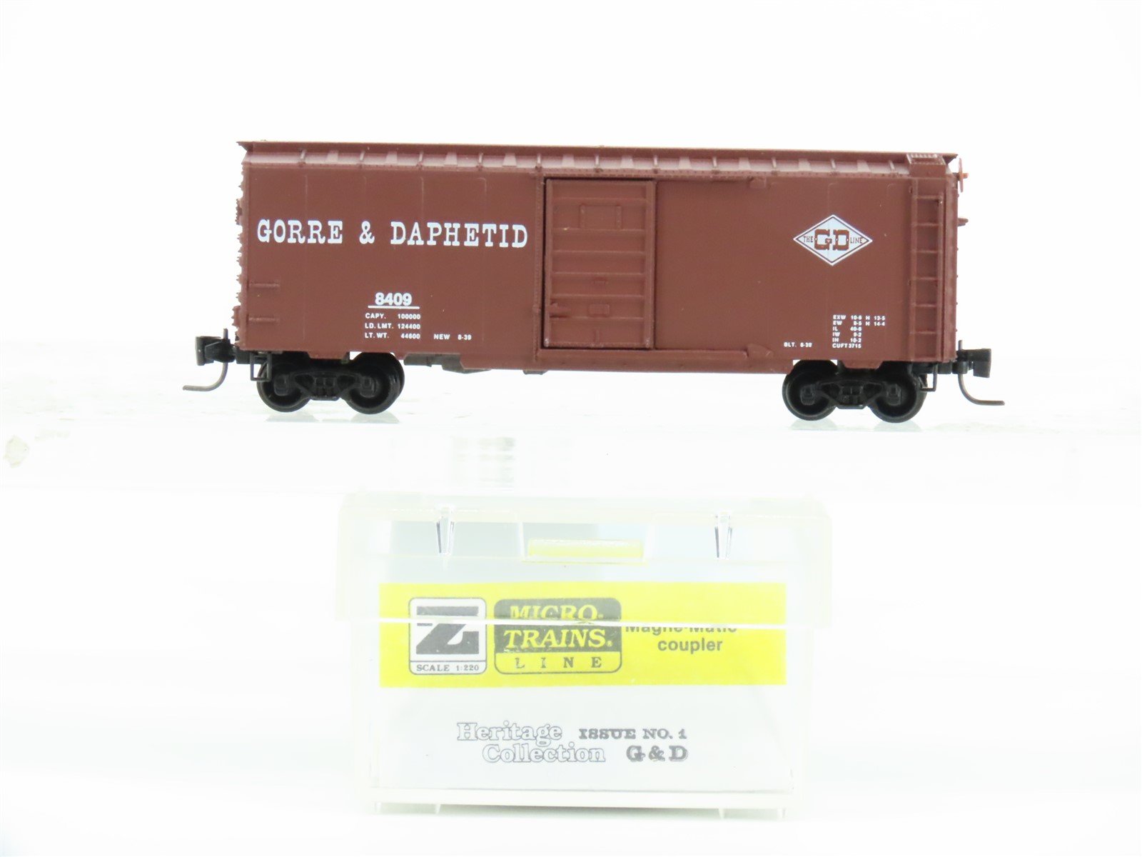 Z Micro-Trains MTL Heritage Collection No 4 G&D Gorre & Daphetid Box Car #8409