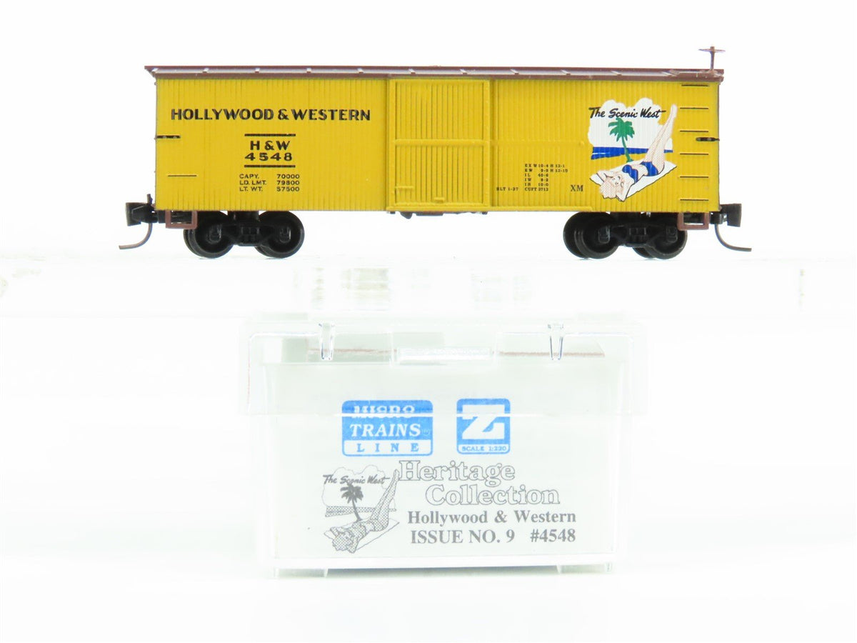 Z Micro-Trains MTL Heritage Collection No 9 H&amp;W Hollywood &amp; Western Box Car 4548