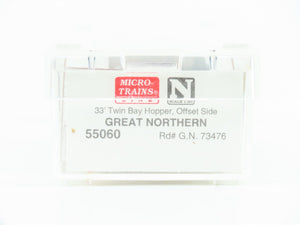 N Scale Micro-Trains MTL 55060 GN Great Northern 2-Bay Open Hopper #73476