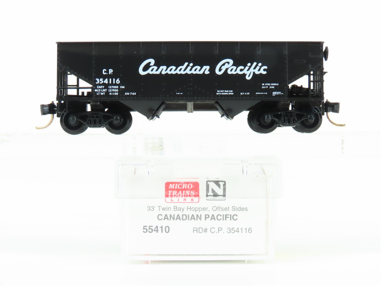 N Scale Micro-Trains MTL 55410 CP Canadian Pacific 2-Bay Open Hopper #354116