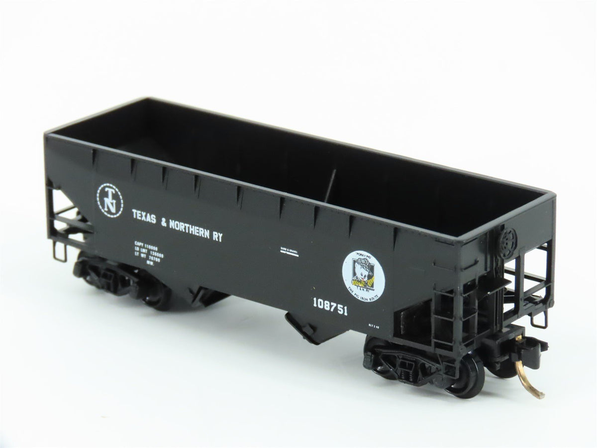 N Scale Micro-Trains MTL 55350 T&amp;N Texas &amp; Northern 2-Bay Open Hopper #108751