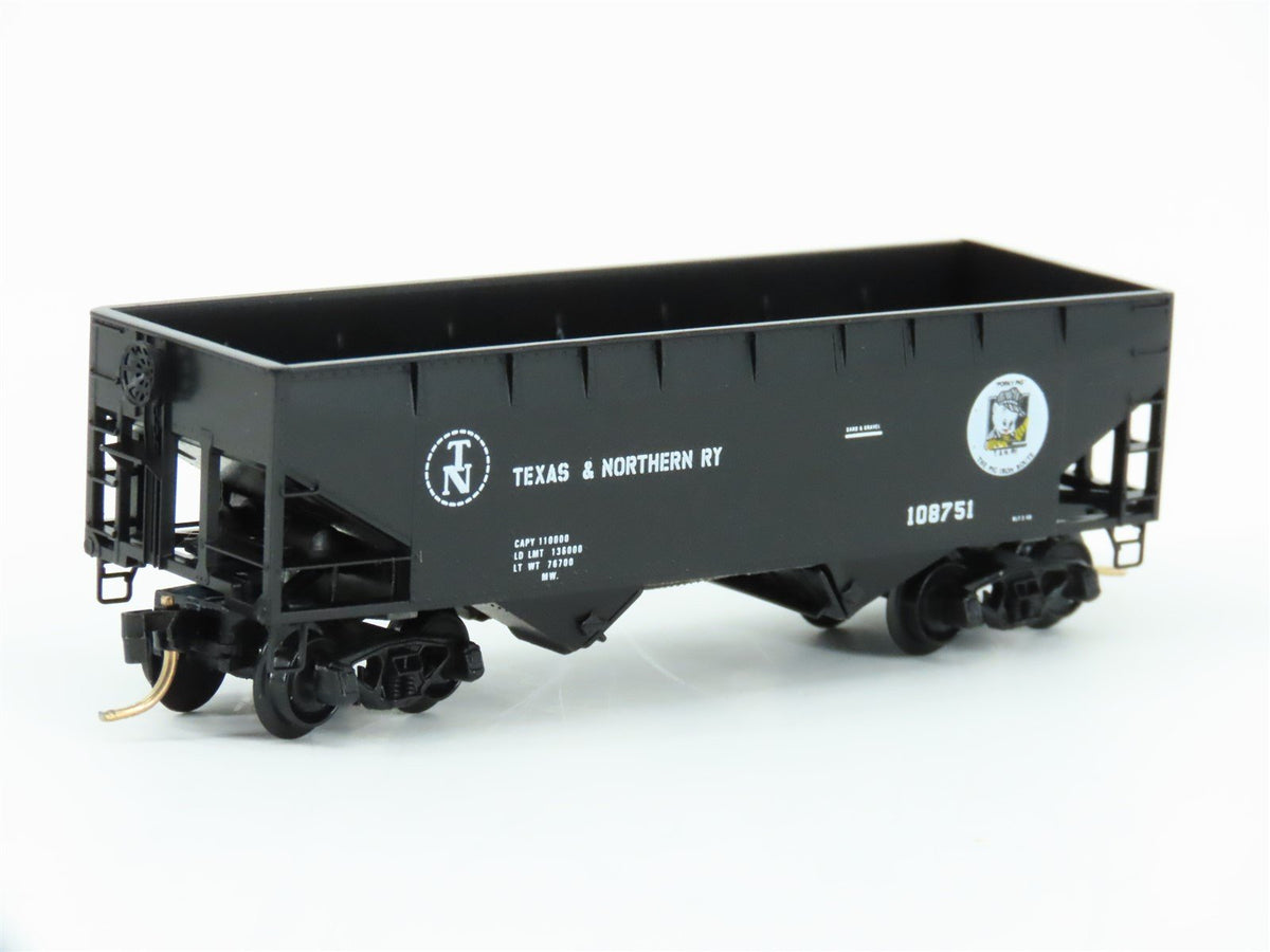 N Scale Micro-Trains MTL 55350 T&amp;N Texas &amp; Northern 2-Bay Open Hopper #108751