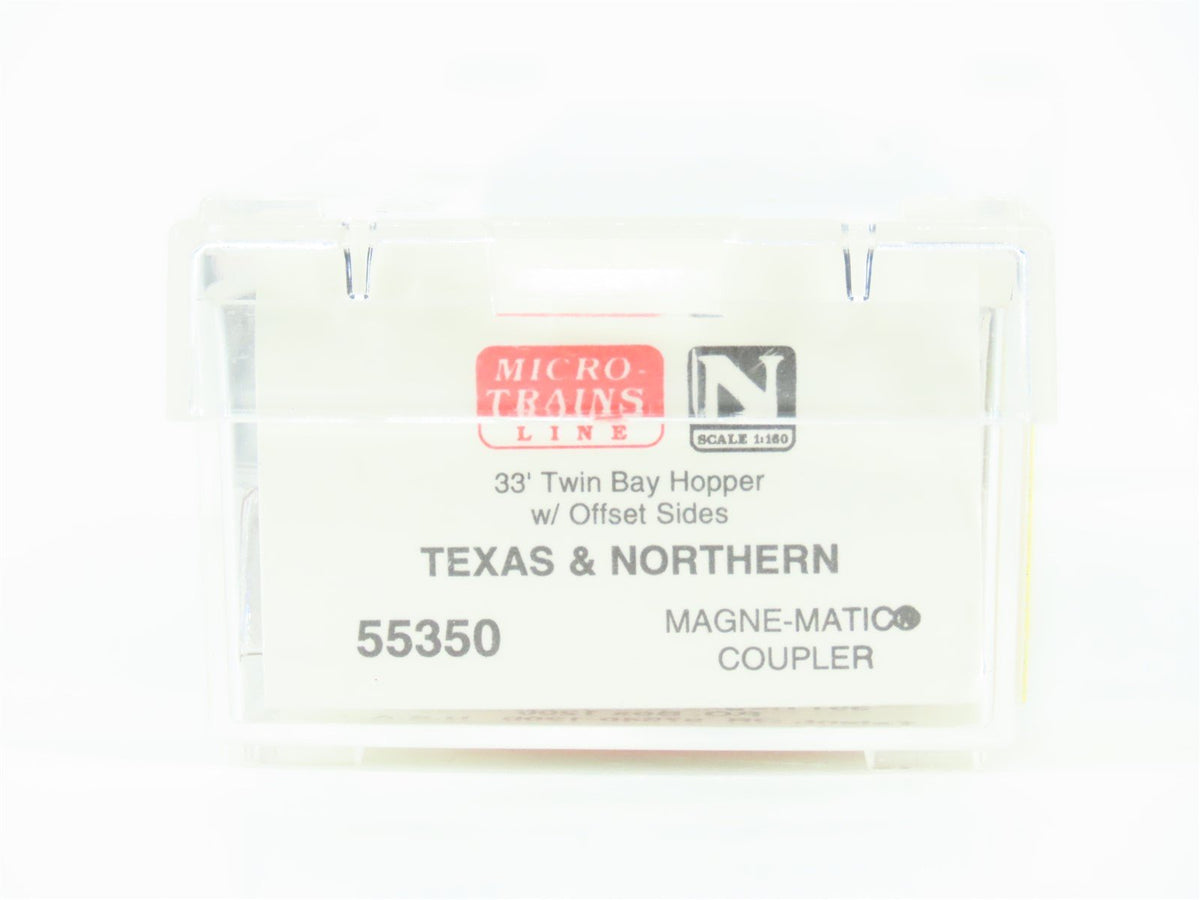 N Scale Micro-Trains MTL 55350 T&amp;N Texas &amp; Northern 2-Bay Open Hopper #108751