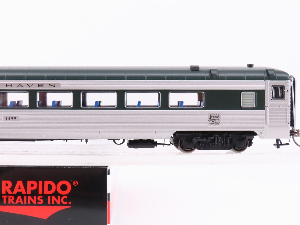 HO Scale Rapido 17209 NH New Haven Coach Passenger Car #8699 w/ Lights