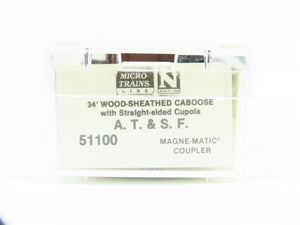 N Scale Micro-Trains MTL 51100 ATSF Santa Fe Railroad 34' Wood Caboose #1203
