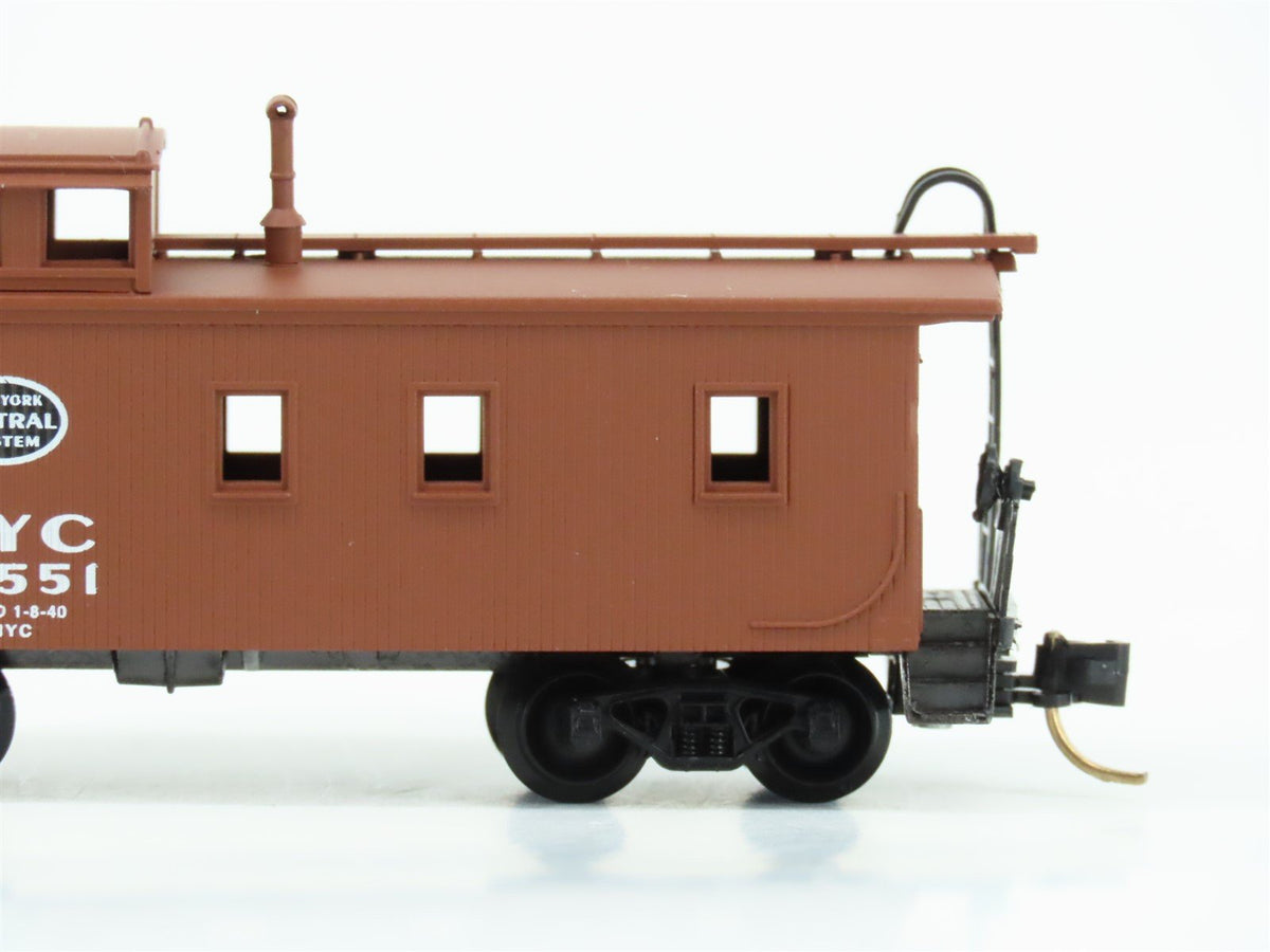 N Scale Micro-Trains MTL 51080 NYC New York Central 34&#39; Wood Caboose #19551