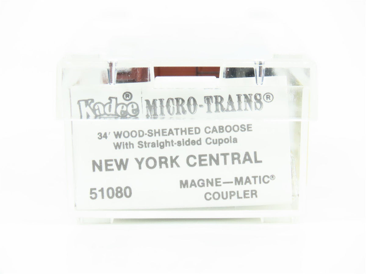 N Kadee Micro-Trains MTL 51080 NYC New York Central 34&#39; Wood Caboose #19556