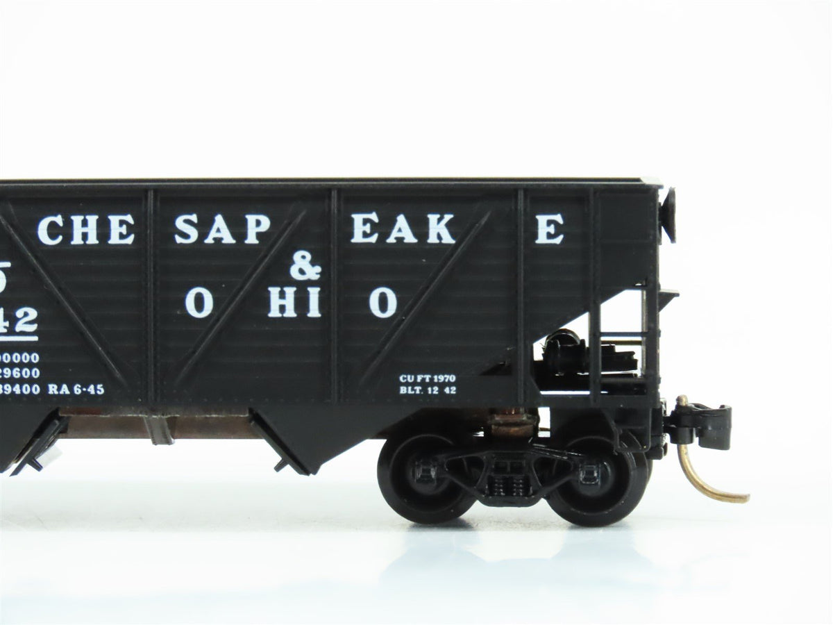 N Scale Micro-Trains MTL 57070 C&amp;O Chesapeake &amp; Ohio 2-Bay Open Hopper #55442