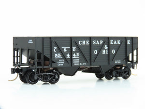 N Scale Micro-Trains MTL 57070 C&O Chesapeake & Ohio 2-Bay Open Hopper #55442