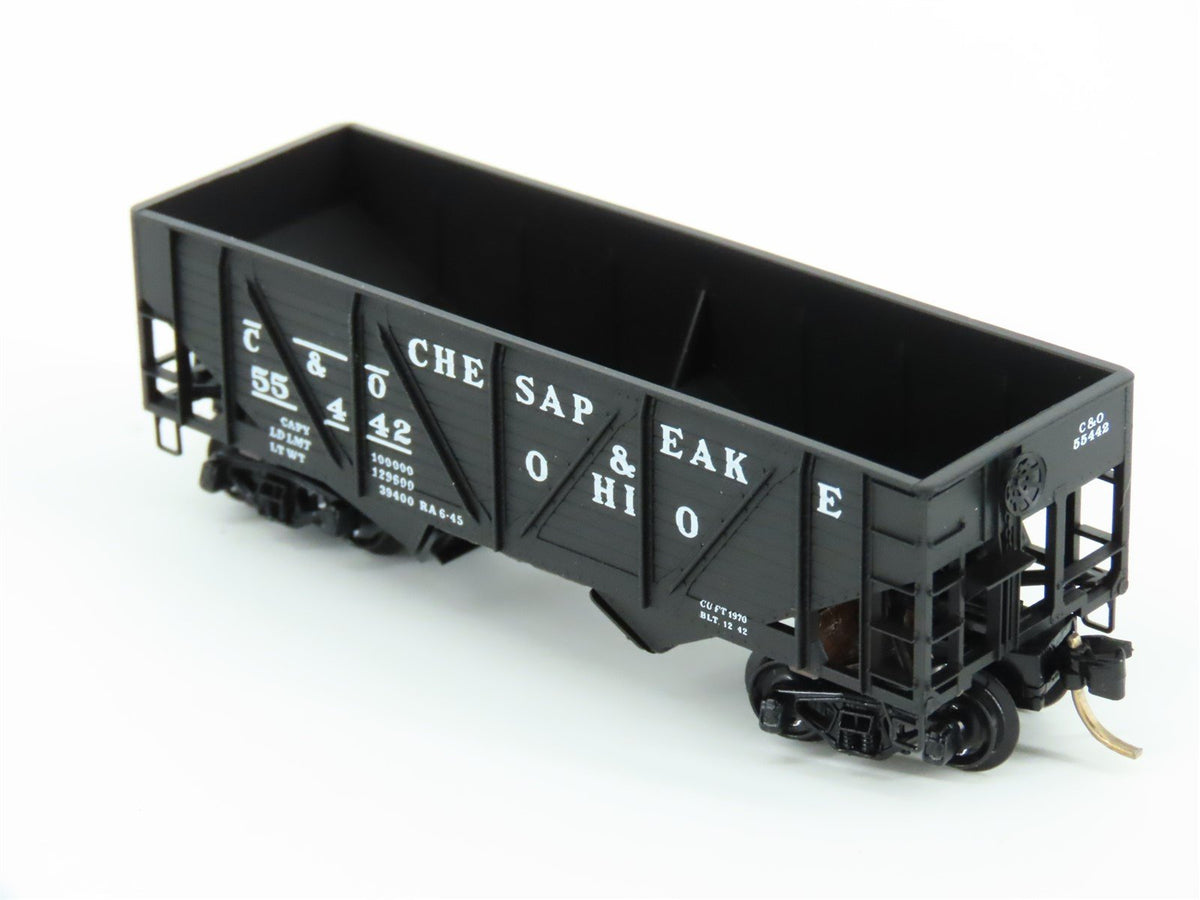 N Scale Micro-Trains MTL 57070 C&amp;O Chesapeake &amp; Ohio 2-Bay Open Hopper #55442