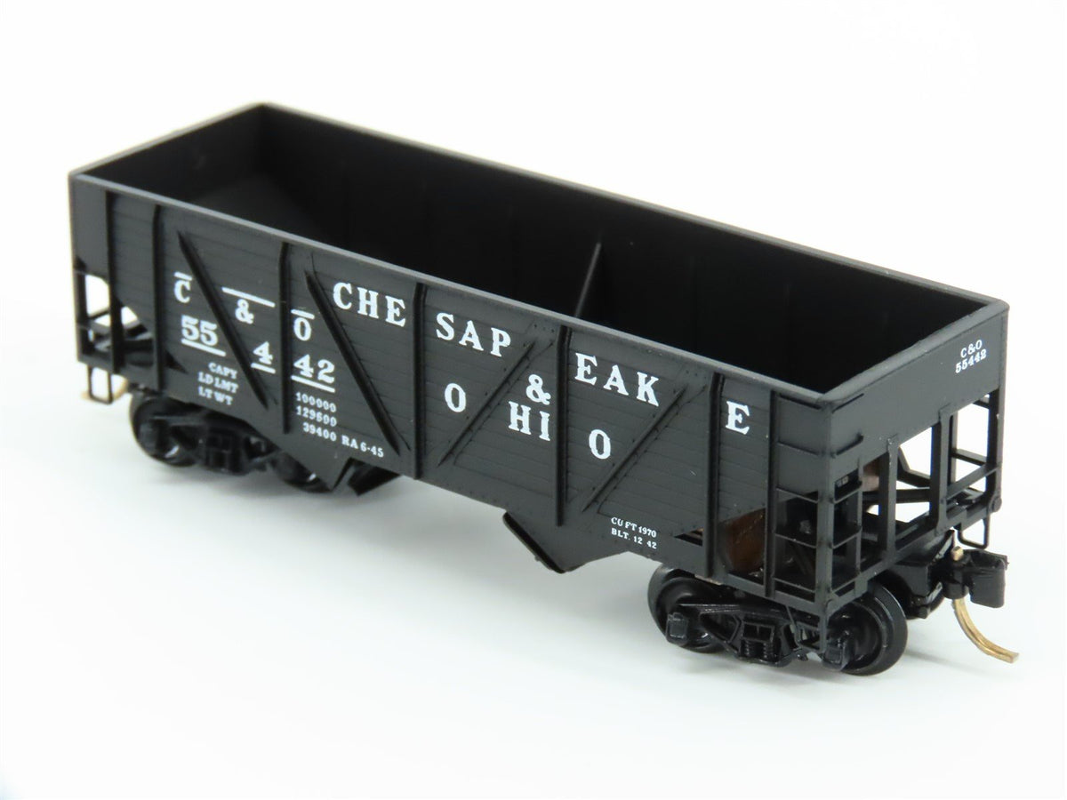 N Scale Micro-Trains MTL 57070 C&amp;O Chesapeake &amp; Ohio 2-Bay Open Hopper #55442