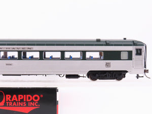 HO Scale Rapido 17207 NH New Haven Coach Passenger Car #8664 w/ Lights