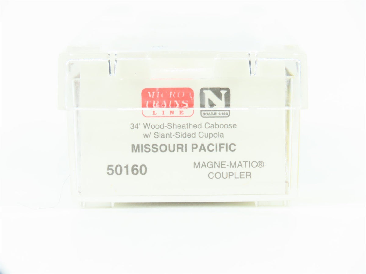 N Scale Micro-Trains MTL 50160 MP Missouri Pacific 34&#39; Wood Caboose #875-R