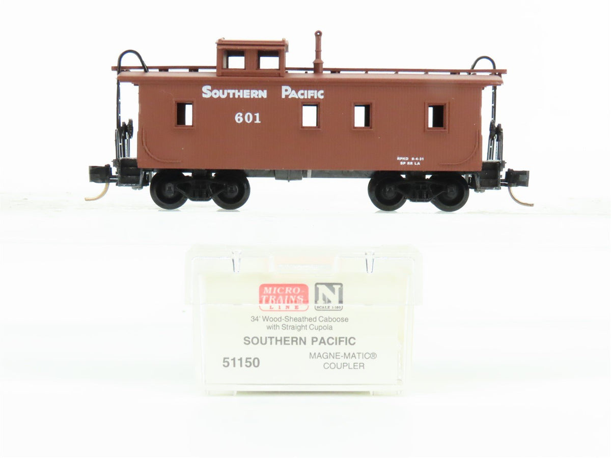 N Scale Micro-Trains MTL 51150 SP Southern Pacific 34&#39; Wood Caboose #601