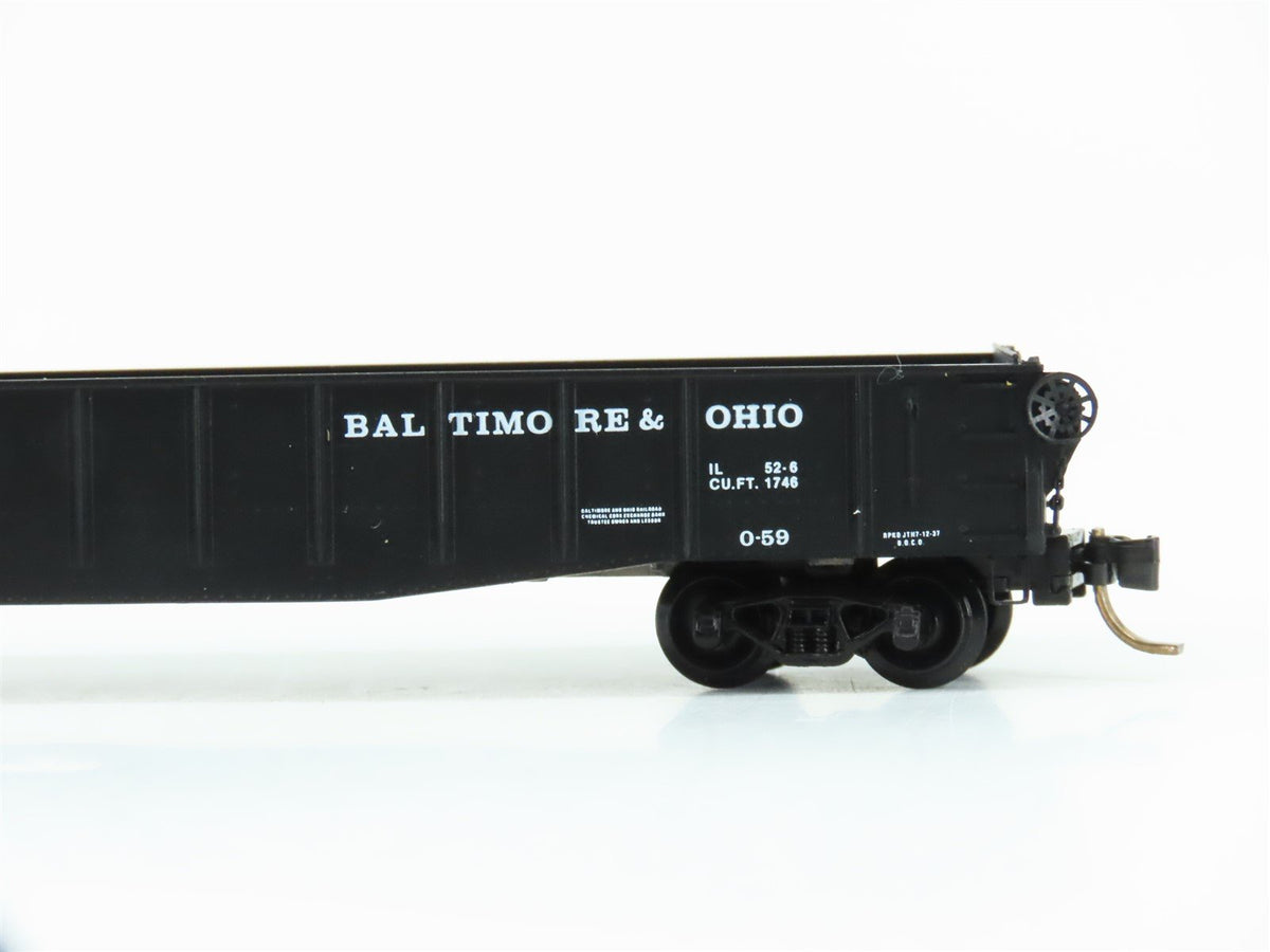 N Scale Micro-Trains MTL 46150 B&amp;O Baltimore &amp; Ohio Railroad 50&#39; Gondola #259492