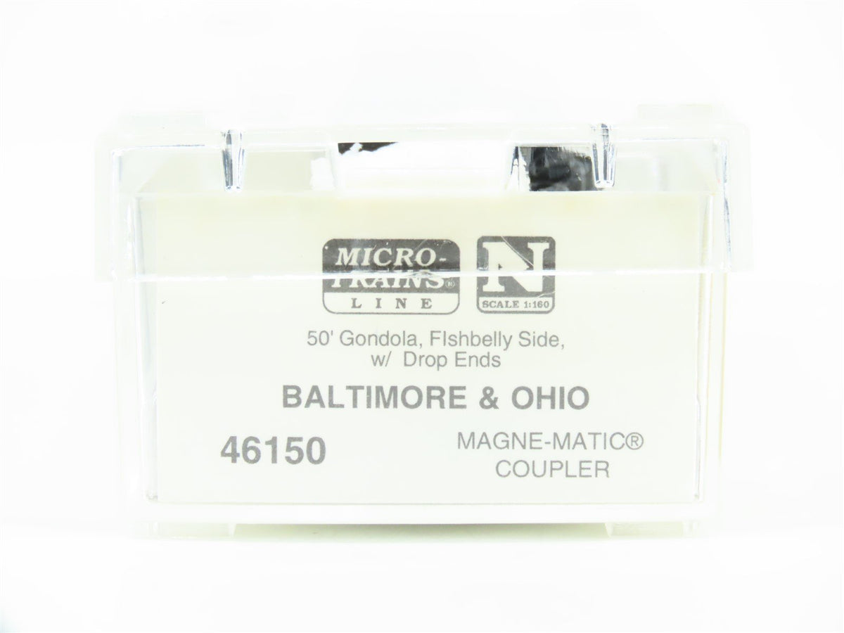 N Scale Micro-Trains MTL 46150 B&amp;O Baltimore &amp; Ohio Railroad 50&#39; Gondola #259492