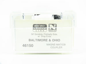 N Scale Micro-Trains MTL 46150 B&O Baltimore & Ohio Railroad 50' Gondola #259492