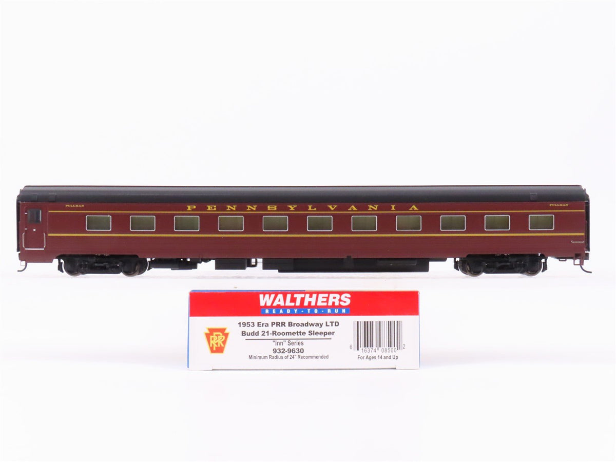 HO Walthers 932-9630 PRR Pennsylvania Broadway LTD Sleeper Passenger Car