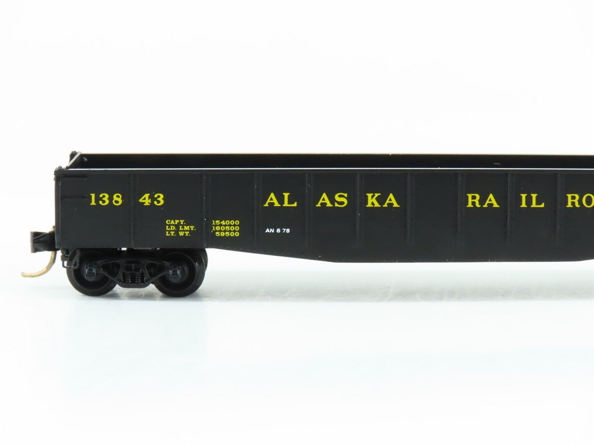 N Scale Micro-Trains MTL 46340 ARR Alaska Railroad 50&#39; Open Gondola #13843