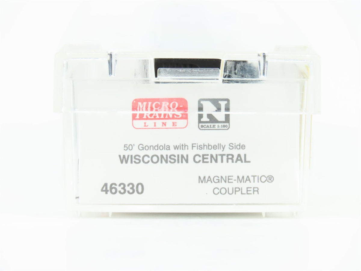 N Scale Micro-Trains MTL 46330 WC Wisconsin Central 50&#39; Open Gondola #55169