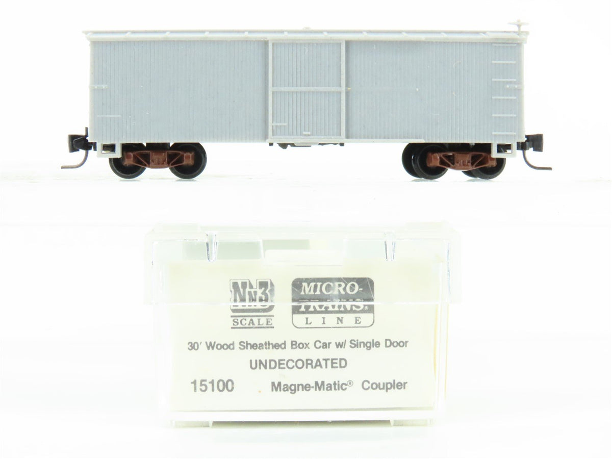 Nn3 Scale Micro-Trains MTL 15100 Undecorated 30&#39; Wood Box Car