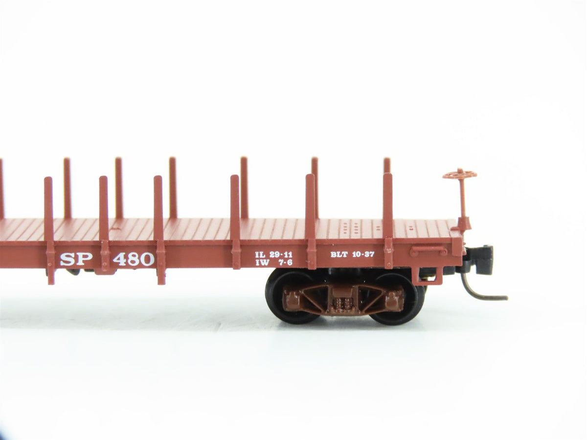 Nn3 Scale Micro-Trains MTL 15301 SP Southern Pacific Flat Car #480 w/ Stakes