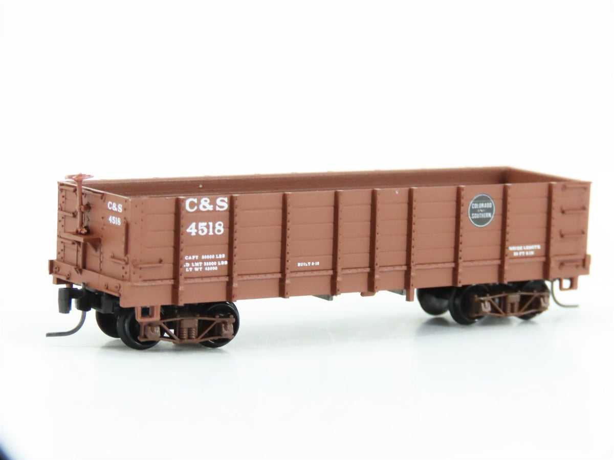 Nn3 Scale Micro-Trains MTL 15204 C&amp;S Colorado &amp; Southern 29&#39; 6&quot; Gondola #4518