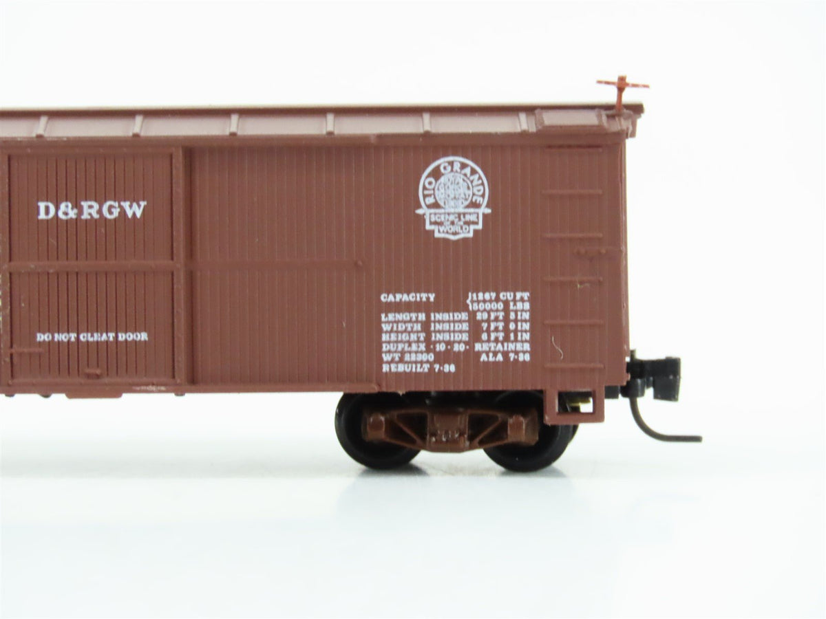 Nn3 Scale Micro-Trains MTL 15101 D&amp;RGW Rio Grande Single Door Wood Box Car #3187