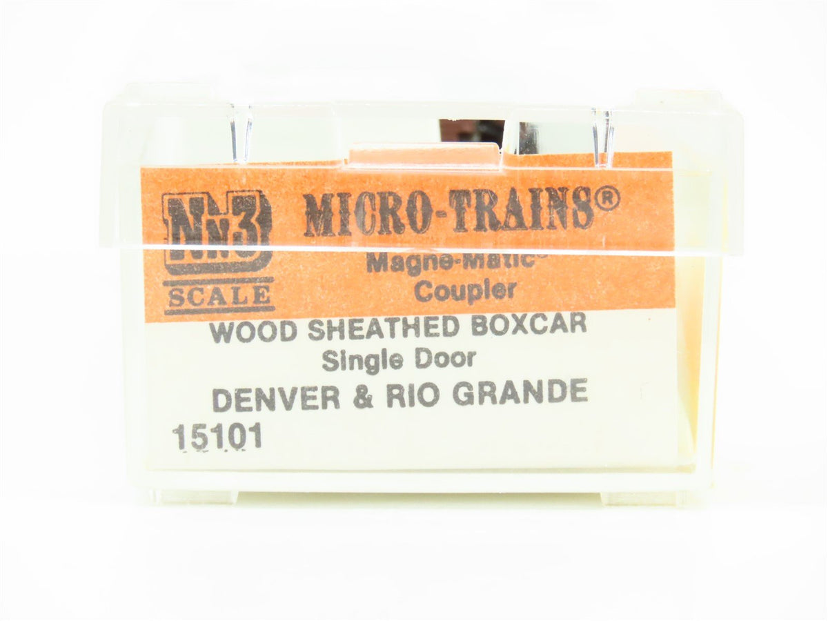 Nn3 Scale Micro-Trains MTL 15101 D&amp;RGW Rio Grande Single Door Wood Box Car #3187