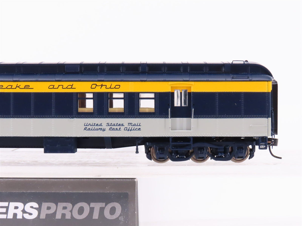 HO Walthers Proto 920-9500 C&amp;O George Washington 70&#39; RPO-Baggage Passenger Car