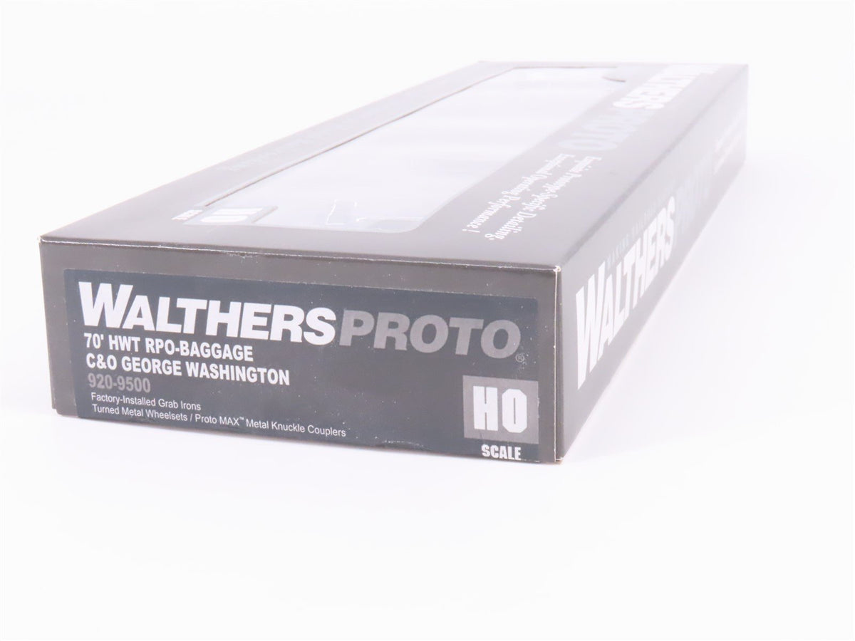 HO Walthers Proto 920-9500 C&amp;O George Washington 70&#39; RPO-Baggage Passenger Car