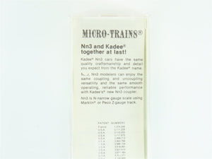 Nn3 Scale Kadee Micro-Trains MTL 15202 Pacific Coast Railroad Gondola #1075