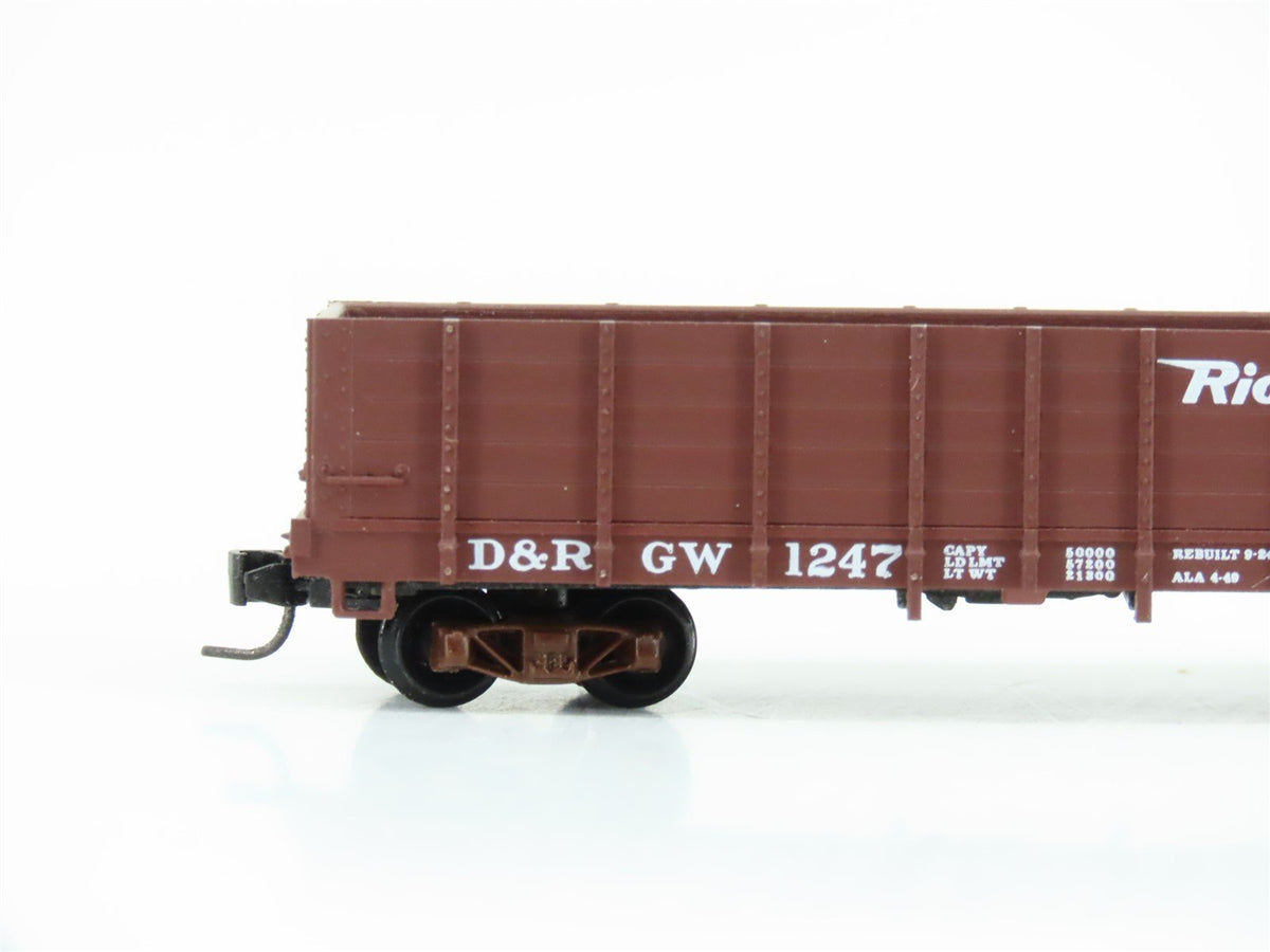 Nn3 Scale Kadee Micro-Trains MTL 15201 D&amp;RGW Rio Grande Railroad Gondola #1247