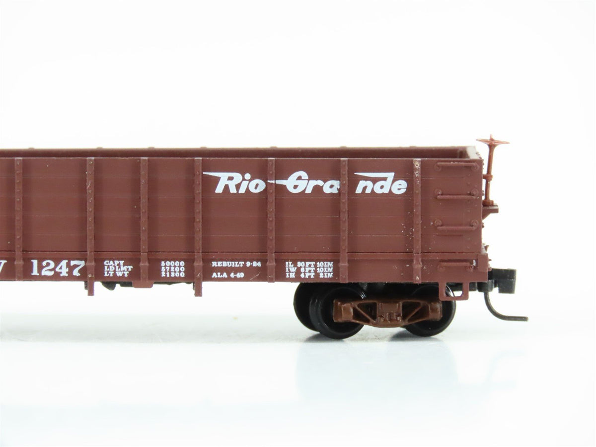 Nn3 Scale Kadee Micro-Trains MTL 15201 D&amp;RGW Rio Grande Railroad Gondola #1247