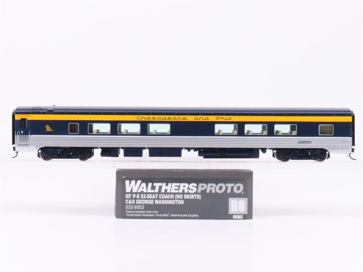 HO Walthers Proto 920-9503 C&amp;O George Washington 85&#39; Coach Passenger Car