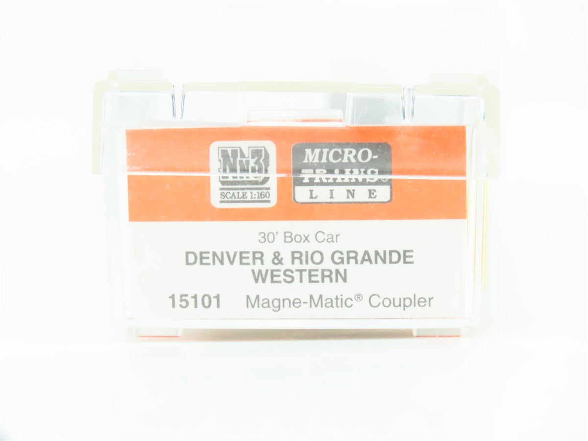 Nn3 Scale Micro-Trains MTL 15101 D&amp;RGW Rio Grande Single Door 30&#39; Box Car #3375