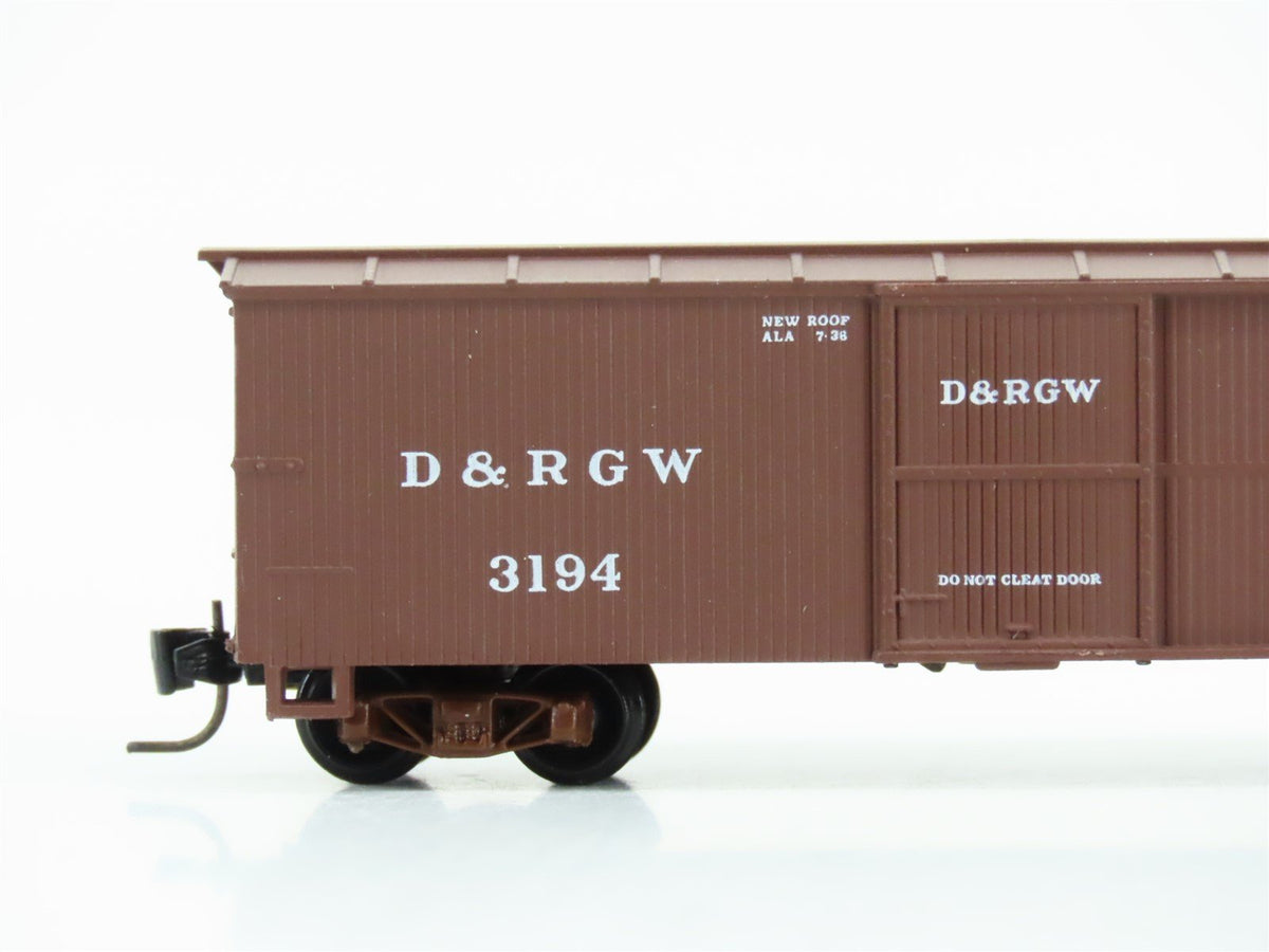 Nn3 Scale Micro-Trains MTL 15101 D&amp;RGW Rio Grande Single Door 30&#39; Box Car #3194