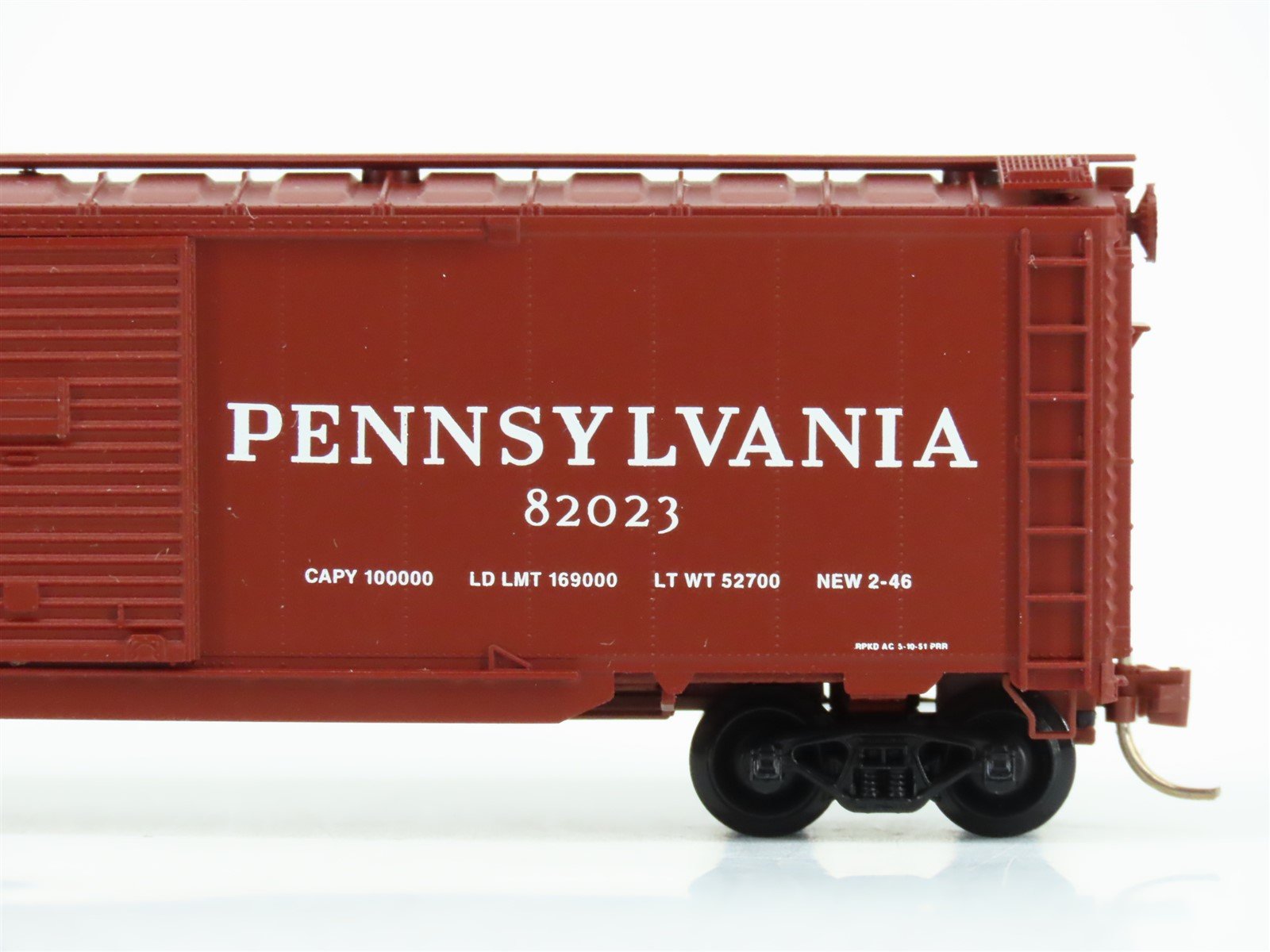 N Scale Micro-Trains MTL 78010 PRR Pennsylvania 50' Double Door Box Car #82023