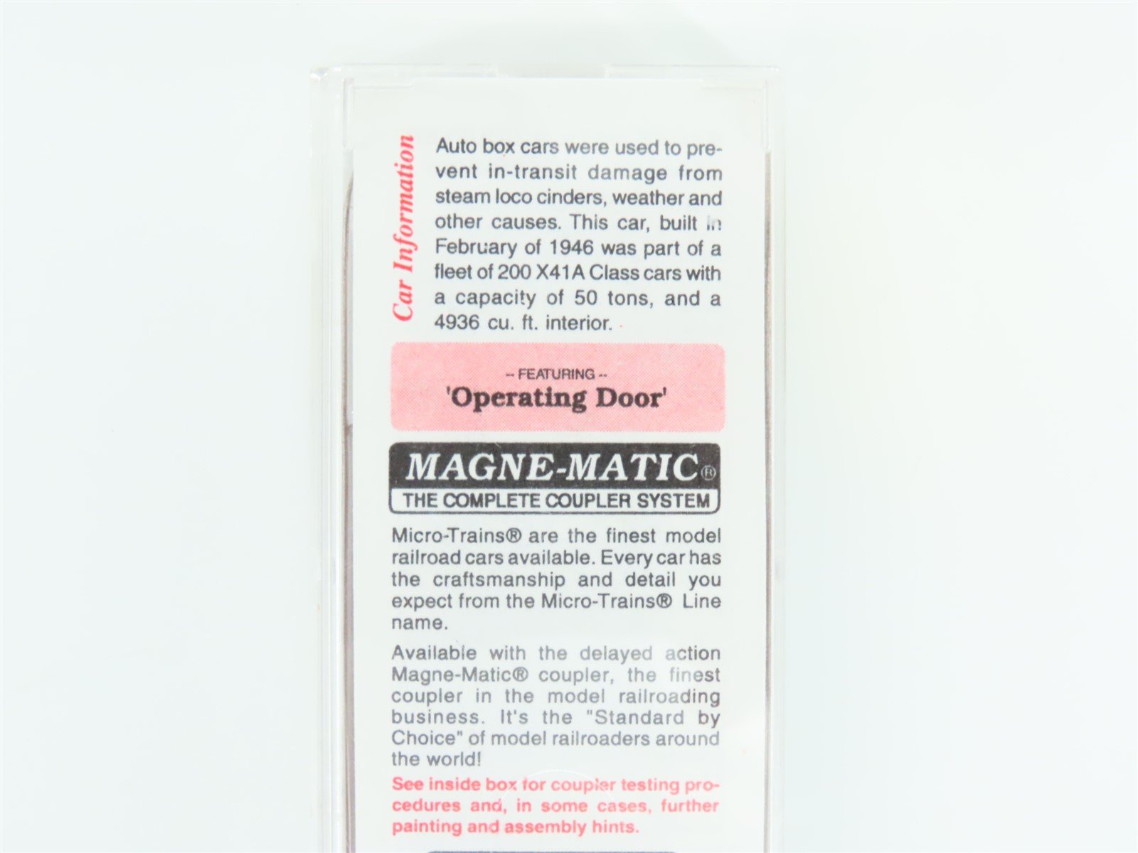 N Scale Micro-Trains MTL 78010 PRR Pennsylvania 50' Double Door Box Car #82023