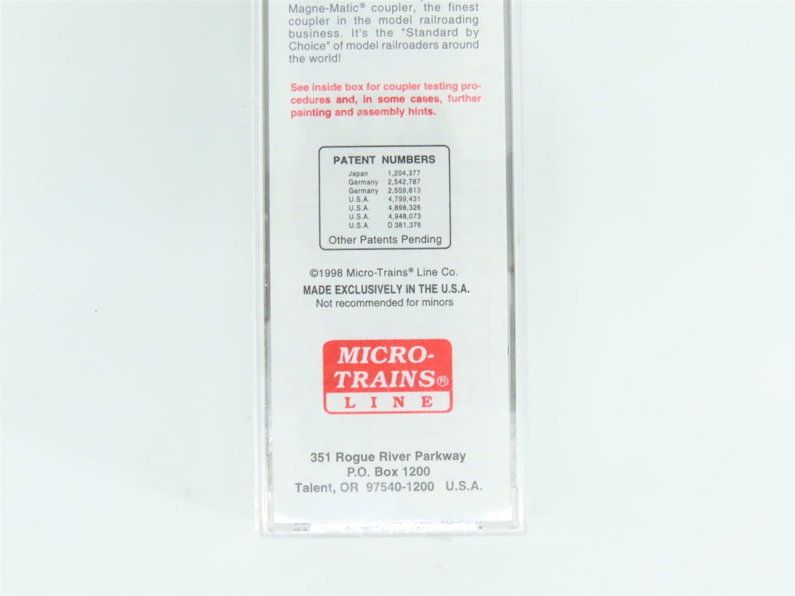 N Scale Micro-Trains MTL 78070 C&O Chesapeake & Ohio 50' Box Car #272189