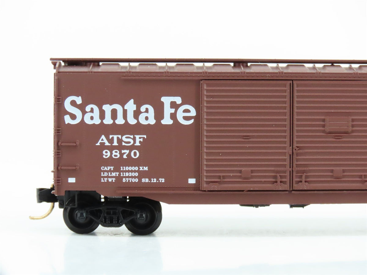 N Scale Micro-Trains MTL 78060 ATSF Santa Fe 50&#39; Double Door Box Car #9870