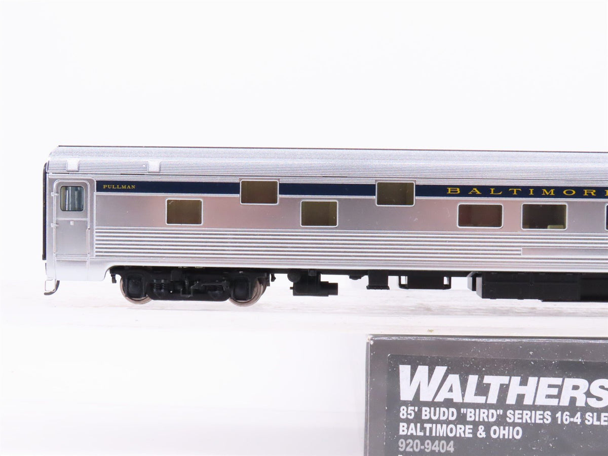 HO Walthers Proto 920-9404 B&amp;O Railway 85&#39; Budd 16-4 Sleeper Passenger Car