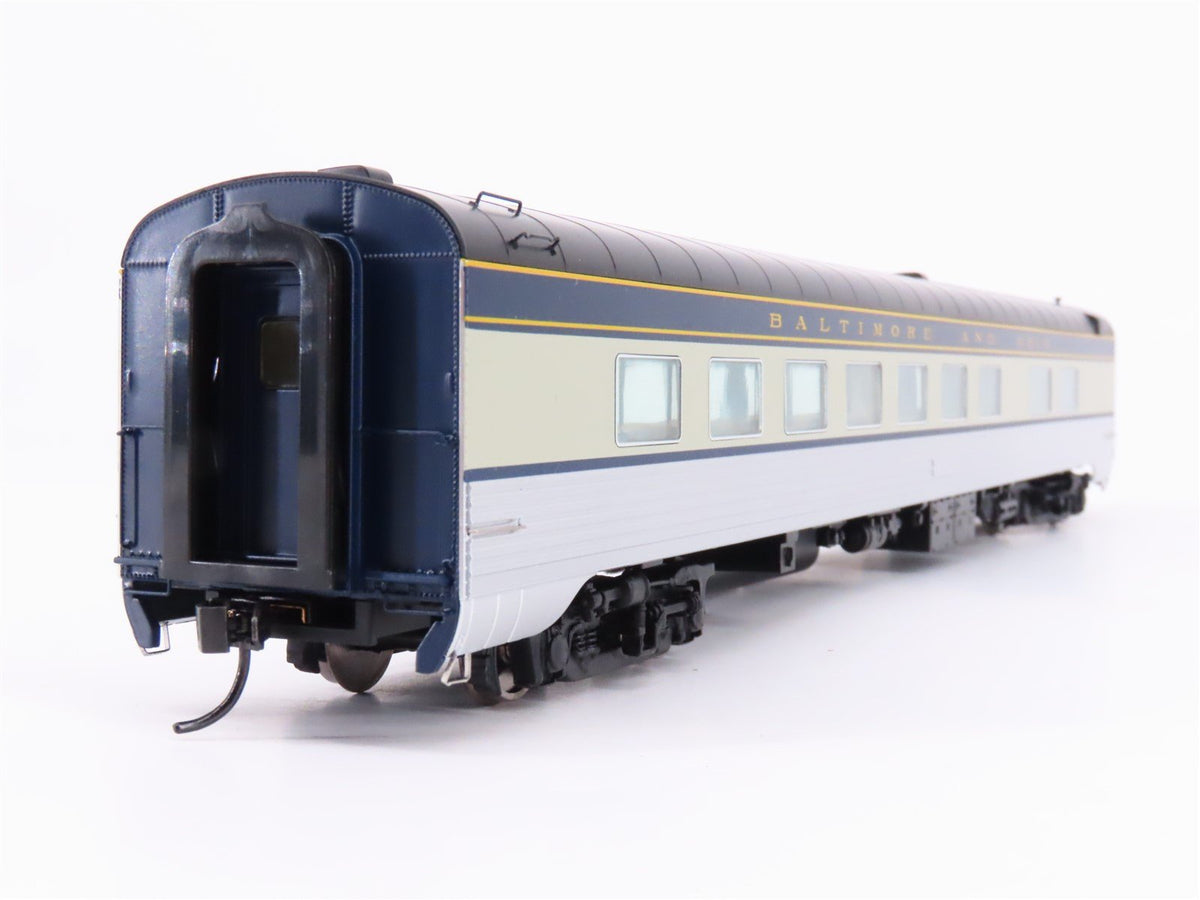 HO Walthers Proto 920-9406 B&amp;O Railway 85&#39; Budd 56-Seat Dining Passenger Car