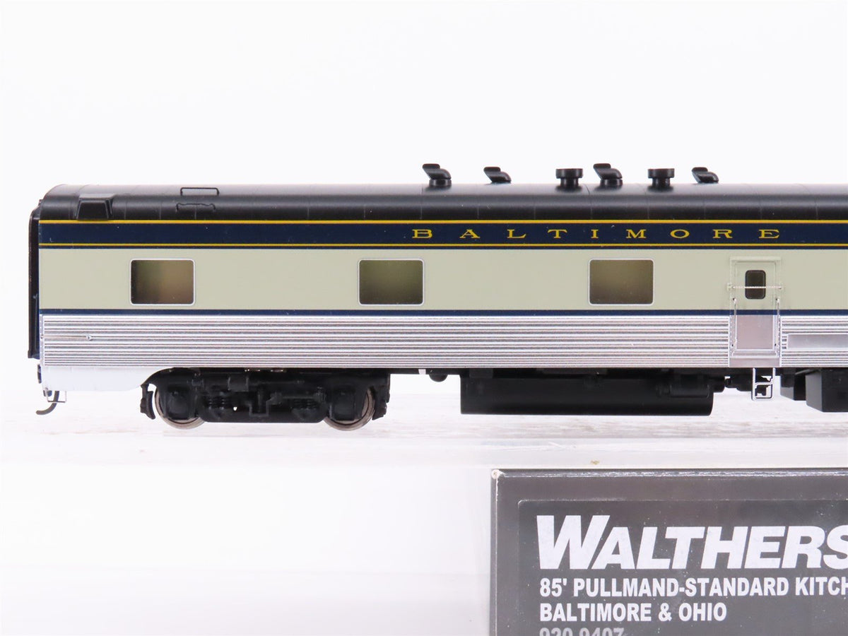 HO Walthers Proto 920-9407 B&amp;O Railway 85&#39; P-S Kitchen-Dormitory Passenger Car