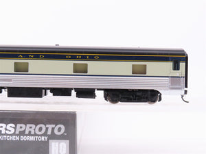 HO Walthers Proto 920-9407 B&O Railway 85' P-S Kitchen-Dormitory Passenger Car