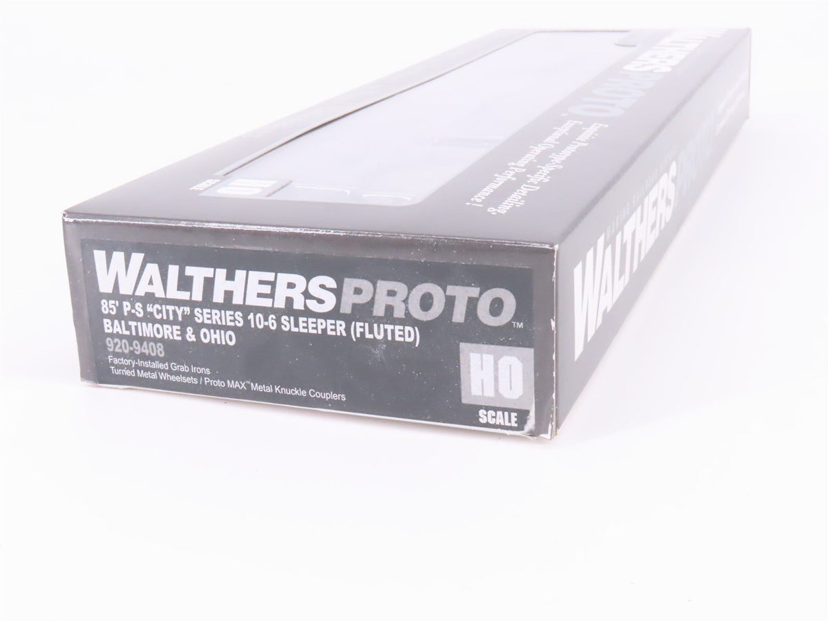 HO Walthers Proto 920-9408 B&amp;O Railway 85&#39; P-S 10-6 Sleeper Passenger Car